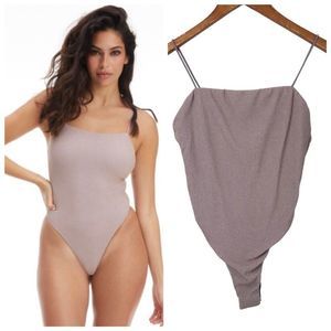 Good American | 90’s Rib Sparkle Swimsuit One-Piece Suit NWT.